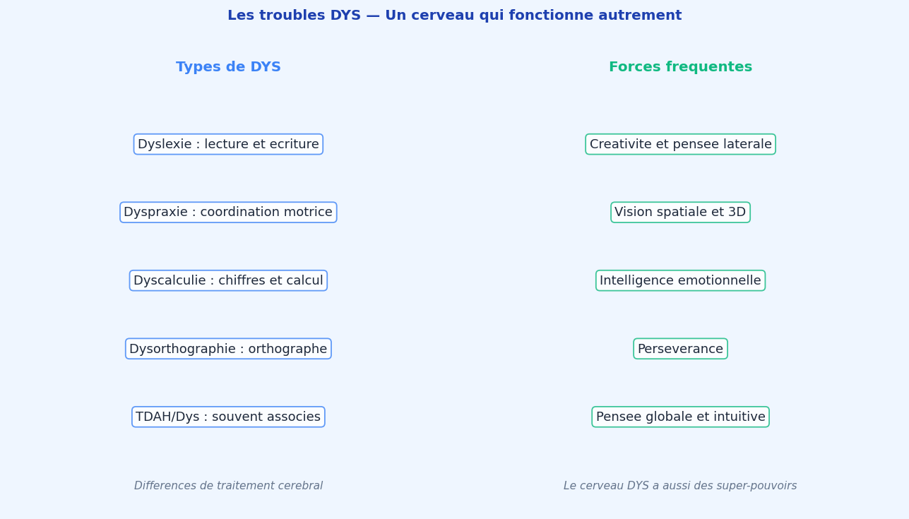 Dyslexie, dyspraxie, dyscalculie... Ces cerveaux traitent l'informatio